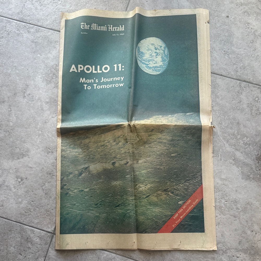 Apollo 11 Man’s Journey To Tomorrow 1969 moon landing guide.